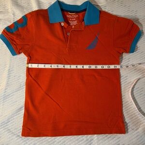 Boys orange Nautica Polo size 8